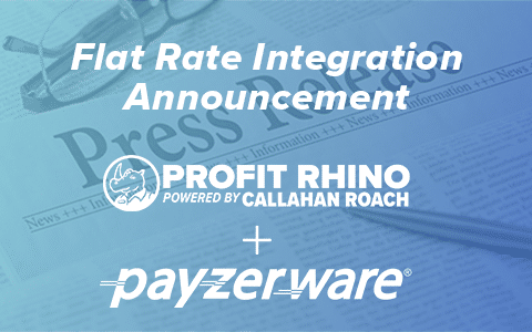 Payzer Announces Integration Of Payzerware With Profit Rhino Flat Rate Pricing