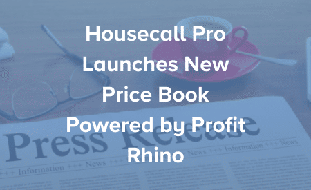 Housecall Pro Launches New Price Book Powered by Profit Rhino